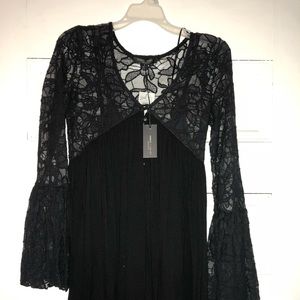 Black lace dress